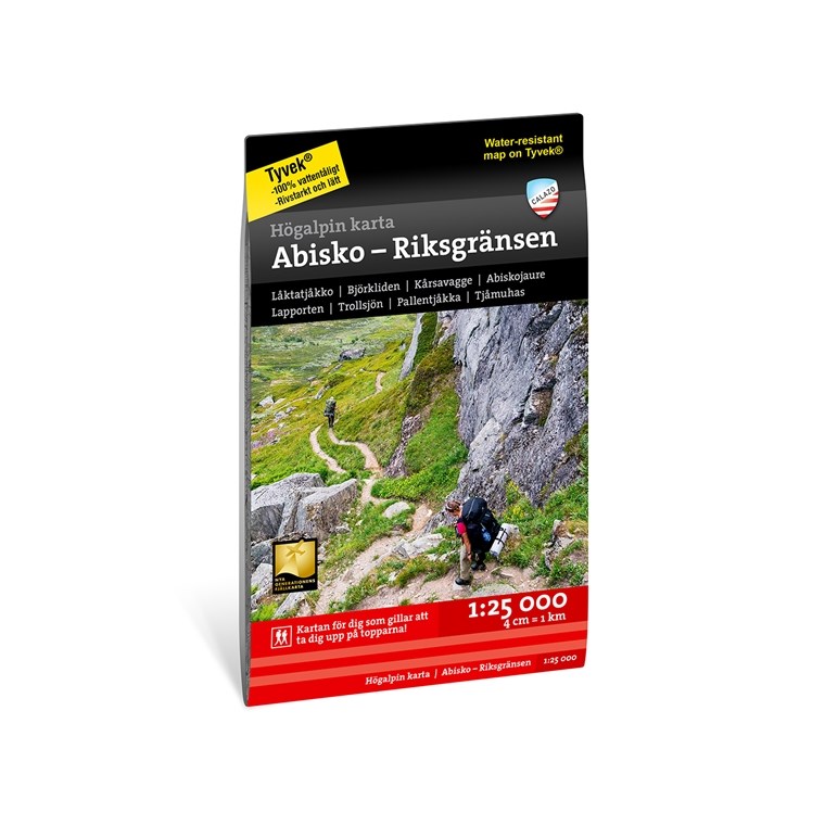 Calazo Abisko, Björkliden - Riksgränsen 1:25.000 - Landkarte
