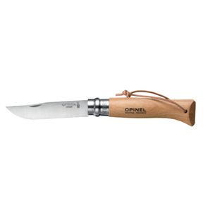Opinel Classic Adventurer Ss No8 Leather Lace - Küchenmesser