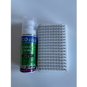 Skigo Eco Glide Cold Med Nylon Borste Paket - Wachs-Set
