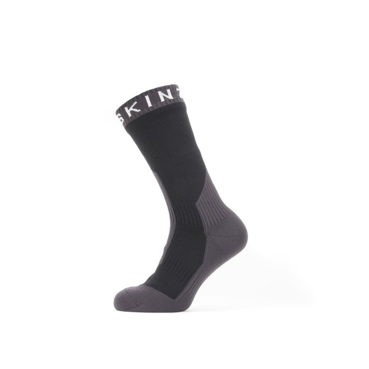 Sealskinz Extreme Cold Weather Mid Sock Black/Grey/White - Socken Damen