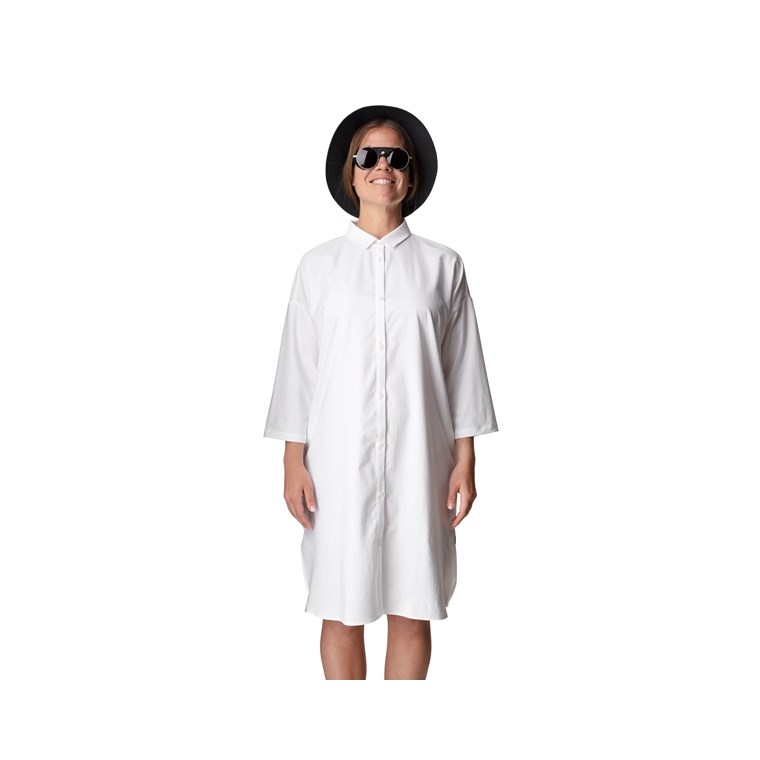 Houdini W's Route Shirt Dress  Powderday White - Kleid