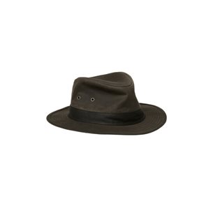 Chevalier Bush Waxed Cotton Hat Leather Brown - Mütze Damen