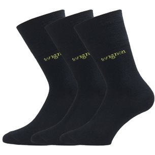 Avignon Merino Wool Liner 3-Pack Black - Socken Damen