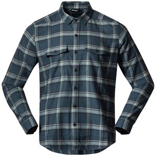 Bergans Tovdal Shirt  Orion Blue/Misty Forest Check - Hemd Herren