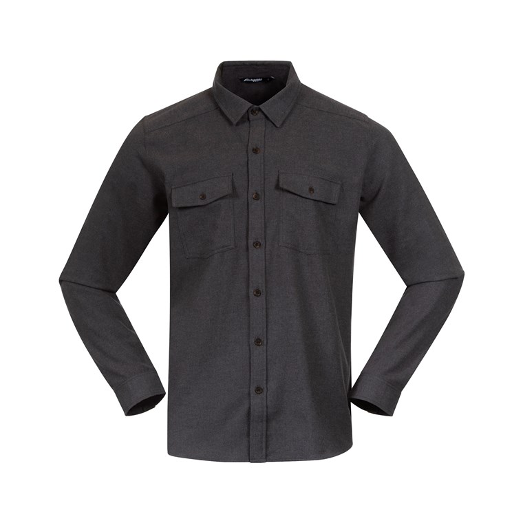 Bergans Tovdal Shirt Solid Dark Grey - Hemd Herren