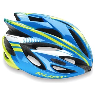 Rudy Project Rush Black Hjälm Azur/Lime Fluo