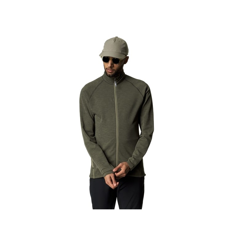 Houdini M's Outright Jacket Light Willow Green - Laufpullover
