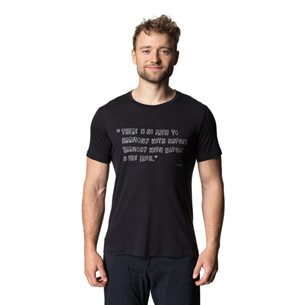 Houdini M's Tree Message Tee True Black/Reconnect - Outdoor T-Shirt