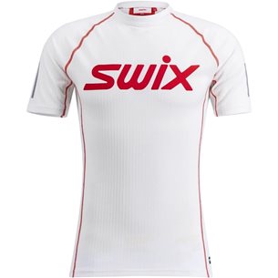 Swix V Roadline Racex Short Sleeve M Bright White - Outdoor Funktionsunterhemd