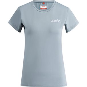 Swix Pace Nts Short Sleeve Baselayer Top W Fog - Lauf-T-Shirt