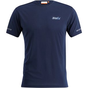 Swix Pace Short Sleeve M Dark Navy - Laufshirts