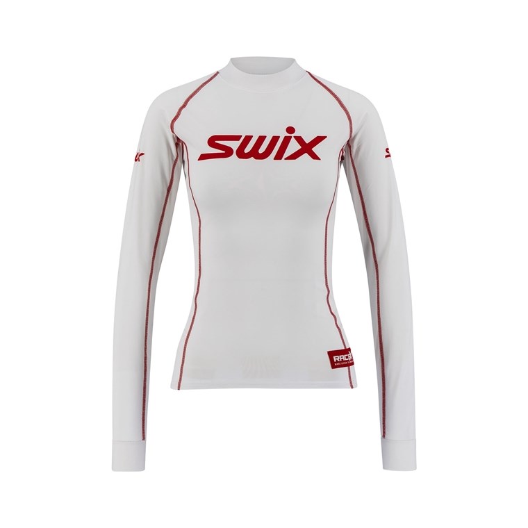 Swix Racex Nts Bodywear LS W Bright White - Unterlage für Langlaufski