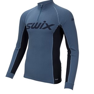 Swix Racex Bodyw Halfzip M  Blue Sea - Unterlage für Langlaufski