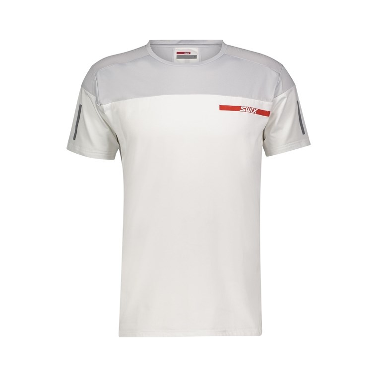 Swix Carbon T-Shirt M Bright White - Laufshirts