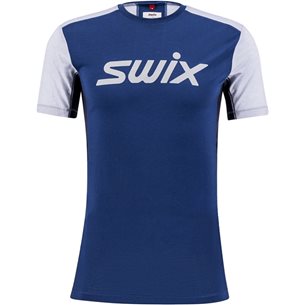 Swix V Motion Tech Wool T-Shirt M  Estate Blue - Laufshirts