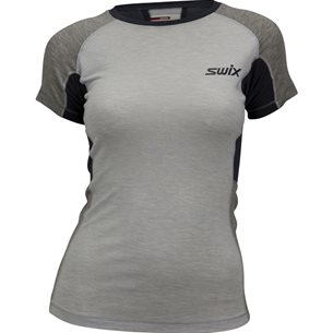 Swix V Motion Tech Wool T-Shirt W Dark Navy/ Silver - T-Shirt für Langlaufski