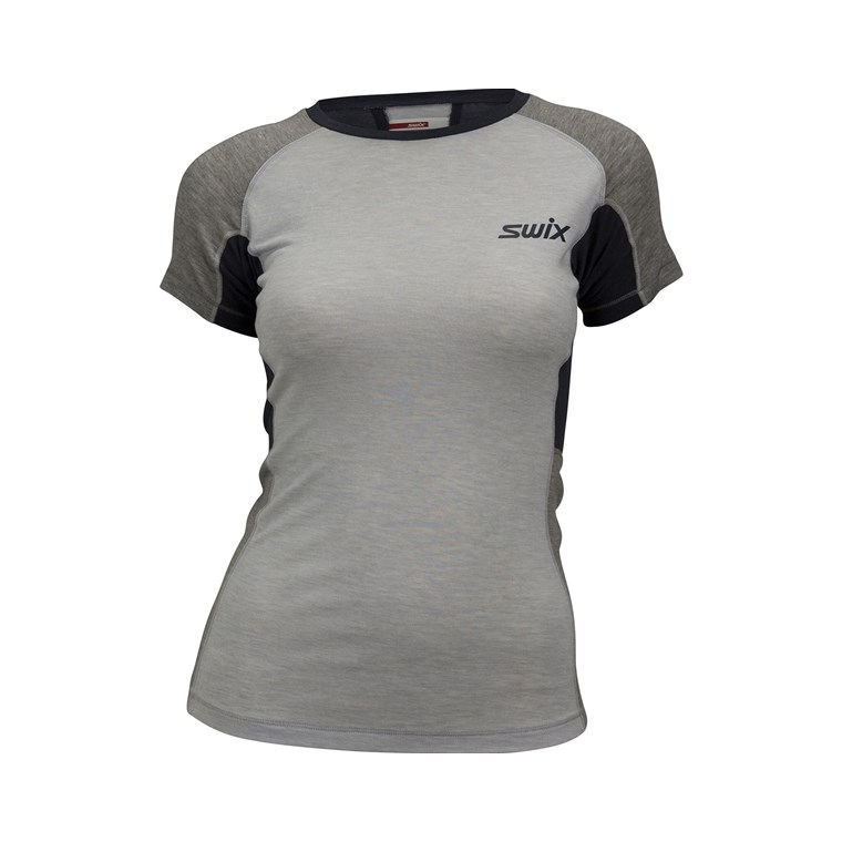Swix V Motion Tech Wool T-Shirt W Dark Navy/ Silver - T-Shirt für Langlaufski