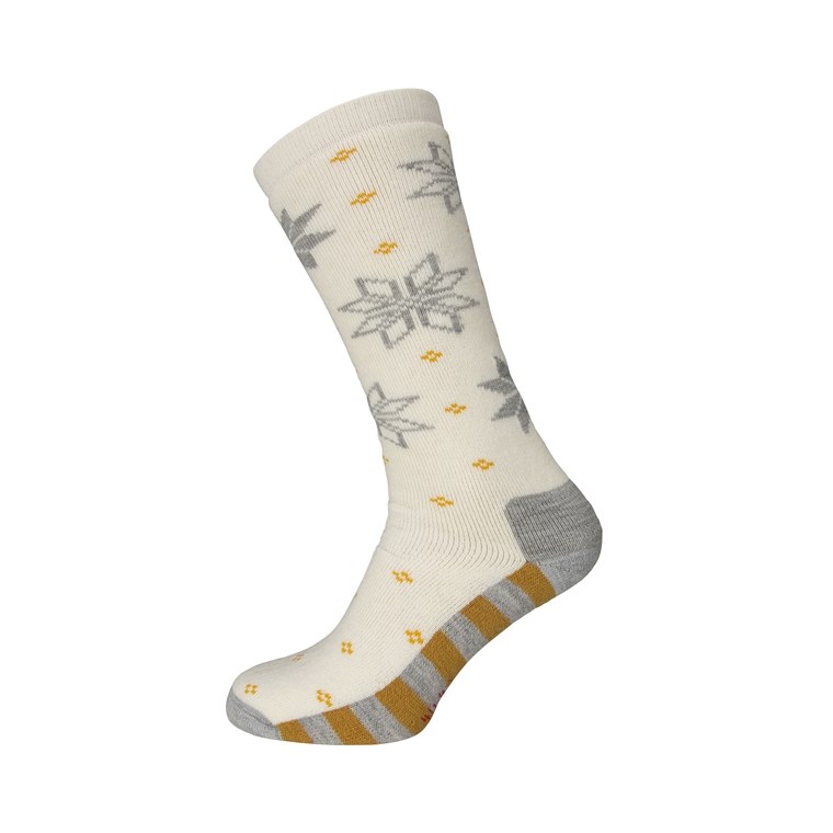 Ulvang Maristua Sock Vanilla/Grey Melange/Spruce Yellow - Socken Damen
