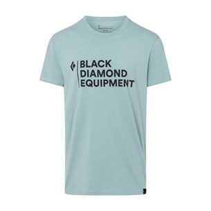Black Diamond M Stacked Logo Tee  Blue Ash - Outdoor T-Shirt