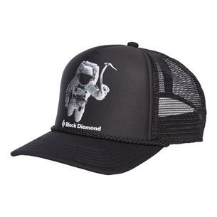 Black Diamond Flat Bill Trucker Hat Spaceshot Print