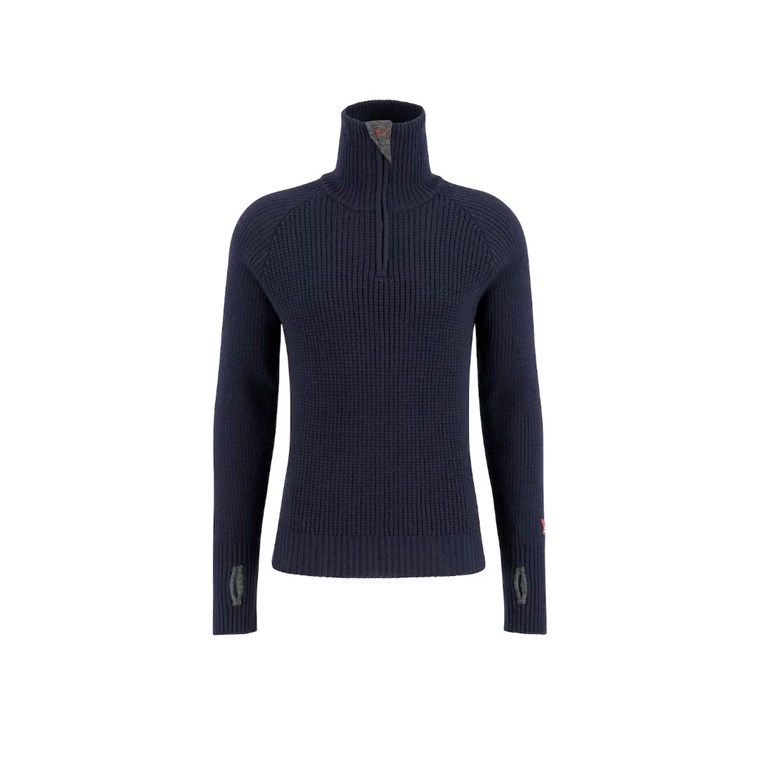 Ulvang Rav Sweater W/Zip New Navy - Pullover Damen