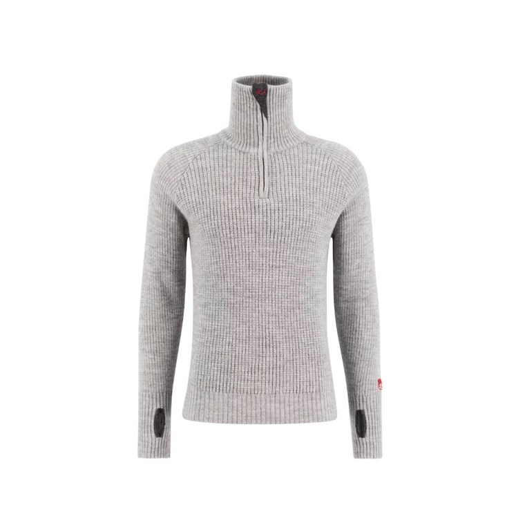 Ulvang Rav Sweater W/Zip Grey Melange - Pullover Damen