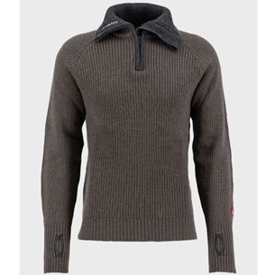 Ulvang Rav Sweater W/Zip Tea Green/Charcoal Melange - Pullover Damen