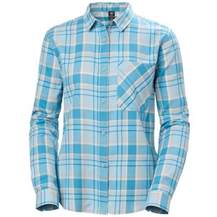 Helly Hansen W Lokka Organic Flannel LS Shirt Mellow Grey - Hemd Damen