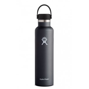 Hydro Flask Standard Mouth Bottle with Standard Flex Cap 709ml Black