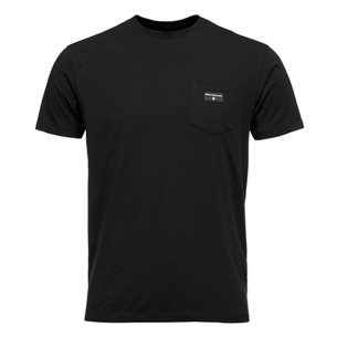 Black Diamond M Pocket Label Tee Black - Outdoor T-Shirt