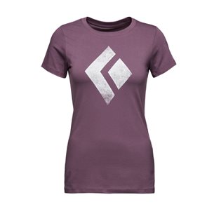 Black Diamond W SS Chalked Up Tee Mulberry - Outdoor T-Shirt