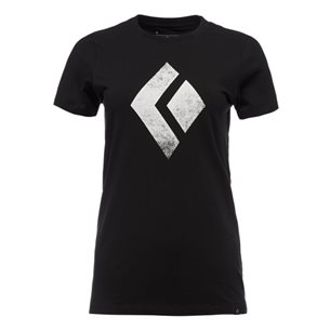 Black Diamond W Chalked Up SS Tee Black - Outdoor T-Shirt
