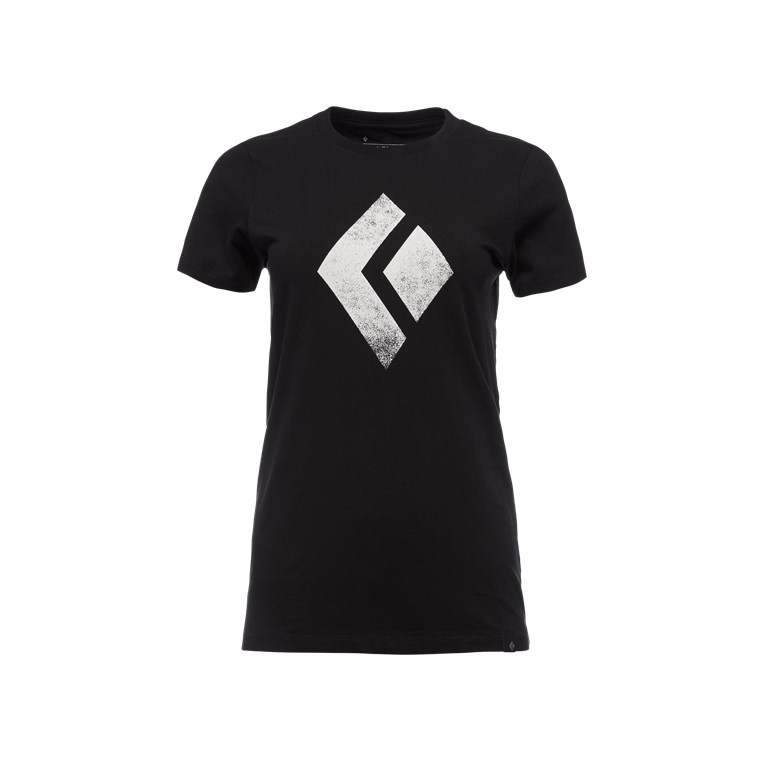 Black Diamond W Chalked Up SS Tee Black - Outdoor T-Shirt