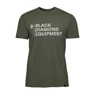 Black Diamond M Stacked Logo SS Tee Tundra - Outdoor T-Shirt