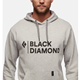 Black Diamond M Stacked Logo Hoody Nickel Heather - Hoodie Herren