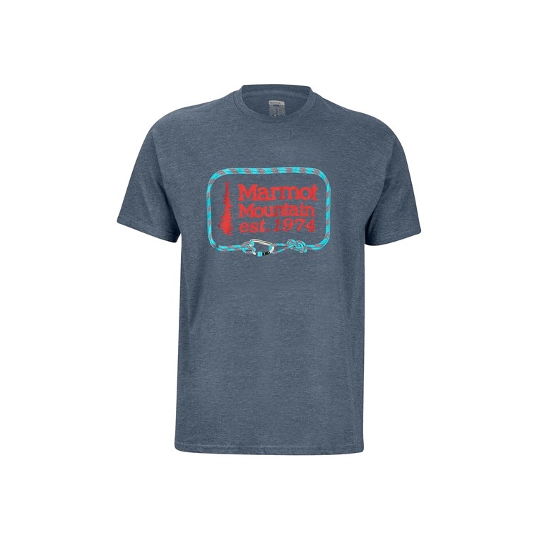 Marmot Ascender Tee SS Navy Heather - Outdoor T-Shirt