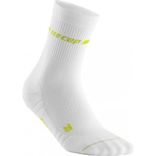 CEP Neon Mid-Cut Socks Wp3cg-white/N.yellow - Laufsocken, Herren