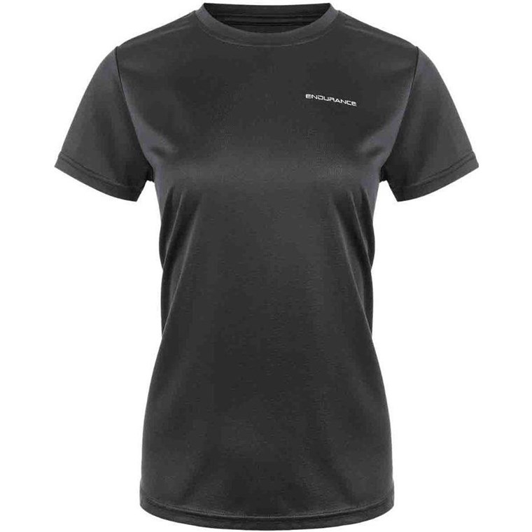 Endurance Vista O-Neck Performance T-Shirt Black - T-Shirt, Damen