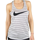 Nike Dri-Fit Allover Print Swoosh Racer Top Hvid - Ärmelloses Shirt, Damen