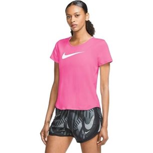 Nike Swoosh Run T-Shirt Pink Glow/Ref.si - T-Shirt, Damen