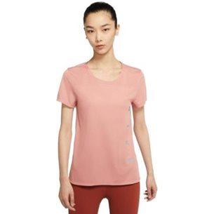 Nike Run Division Miler SS Top GX Rust Pink/Reflec - T-Shirt, Damen
