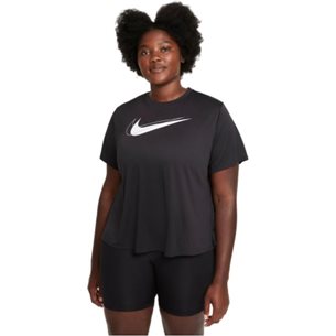 Nike Dri-Fit Swoosh Run SS Top Black/Reflective - T-Shirt, Damen