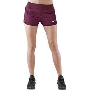 Nike Eclipse 3 Inch Shorts Burgundy Crush - Shorts Damen