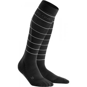 CEP Reflective Compression Socks Black - Laufsocken, Damen