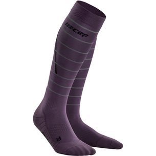 CEP Reflective Compression Socks Purple - Laufsocken, Herren