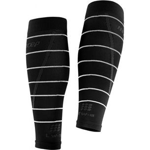 CEP Reflective Compression Calf Sleeves Black - Socken, Damen