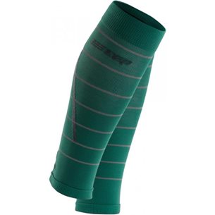CEP Reflective Compression Calf Sleeves Green