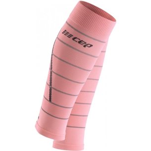 CEP Reflective Compression Calf Sleeves Light Rose - Socken, Damen