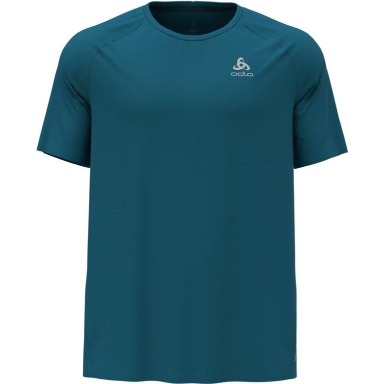 Odlo T-Shirt Crew Neck Short Sleeve Essential Saxony Blue - T-Shirt, Herren