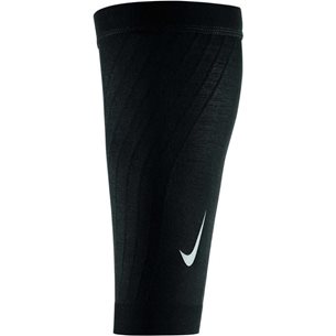 Nike Zoned Support Calf Sleeves Black/Silver - Kompressionsärmel
